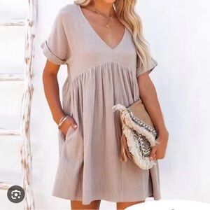 Vici babydoll short sleeve dress